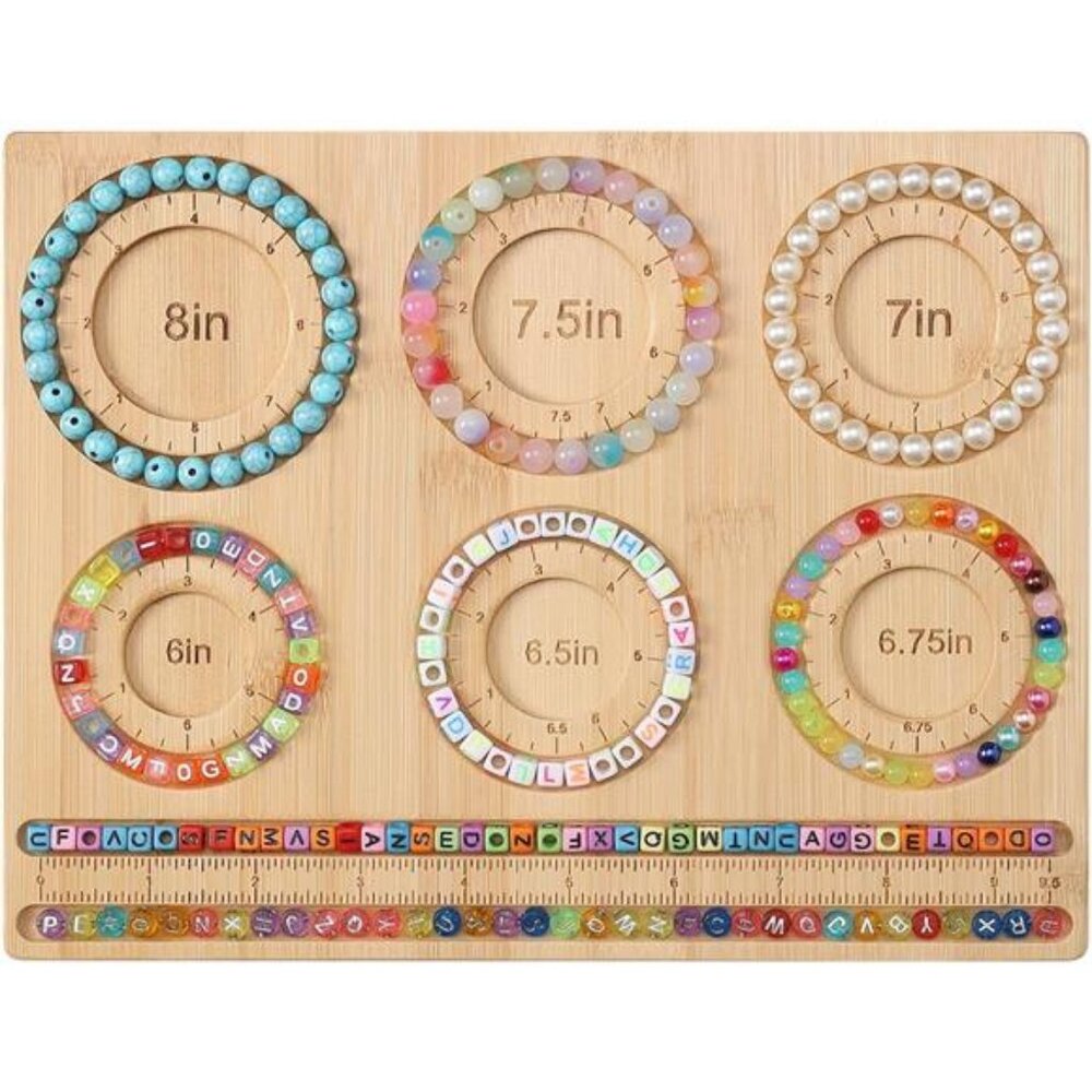 Petoysoso Bead Board for Jewelry Making, Bamboo Beading Board for Jewelry